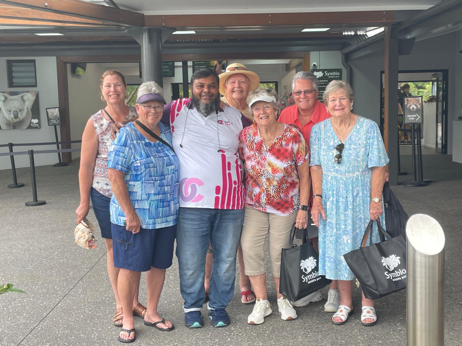 Participants together at a community outing
